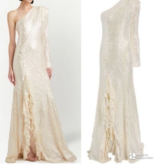 Cinq A Sept Angeline Gown sequin long dress - Picture 1 of 9